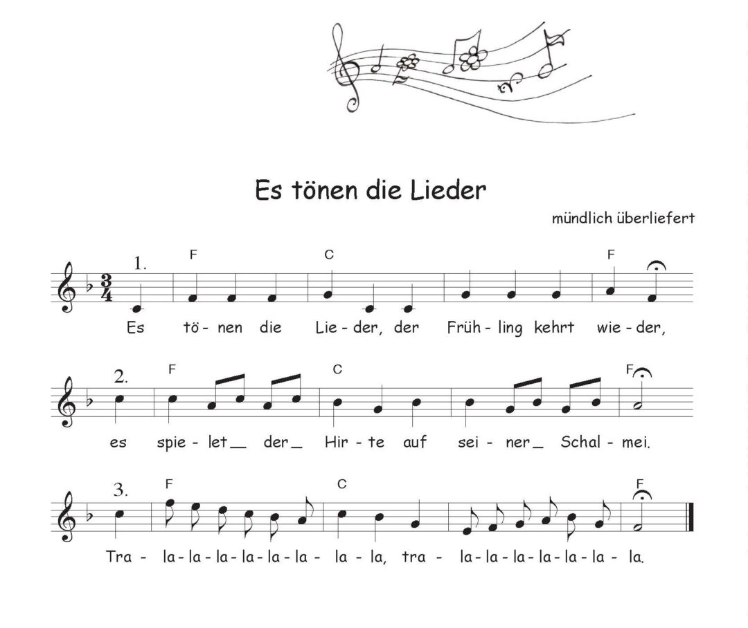 Es tönen die Lieder