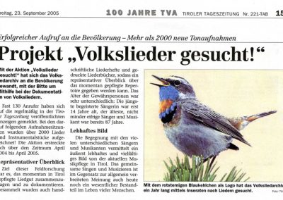 Festschrift 100 Jahre Tiroler Volksliedarchiv - Seite 15