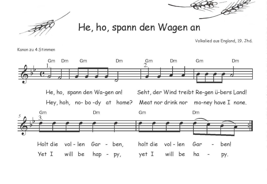 He, ho, spann den Wagen an