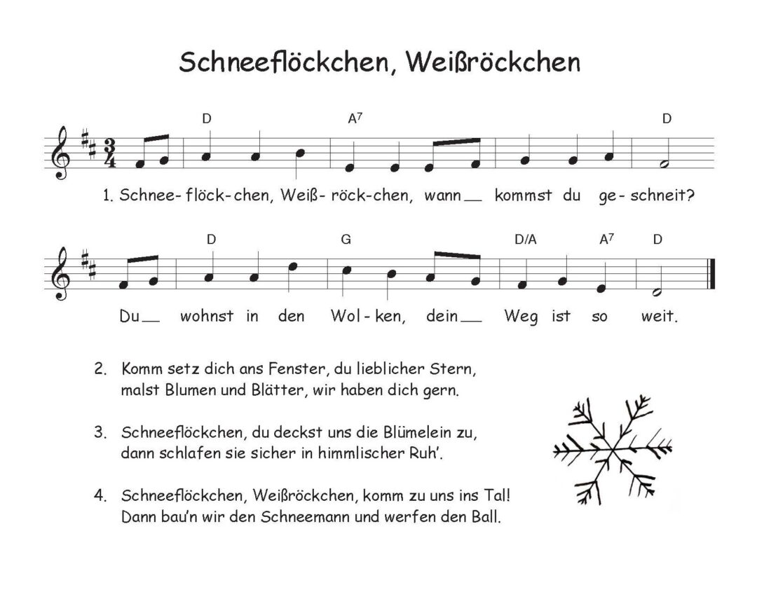 Schneeflöckchen, Weißröckchen